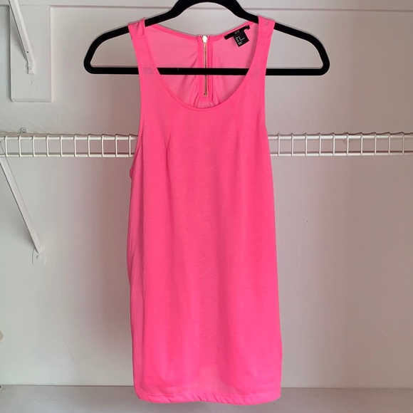 Bright Pink Sleeveless Tank Top - Picture 1 of 4
